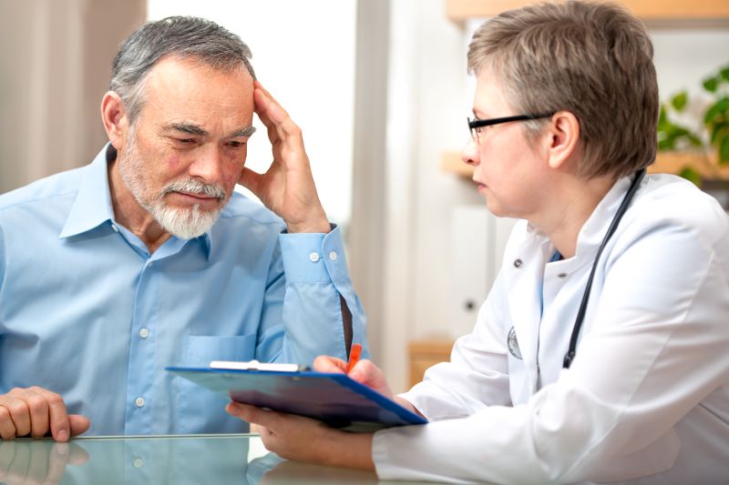 doctor and patient discussion